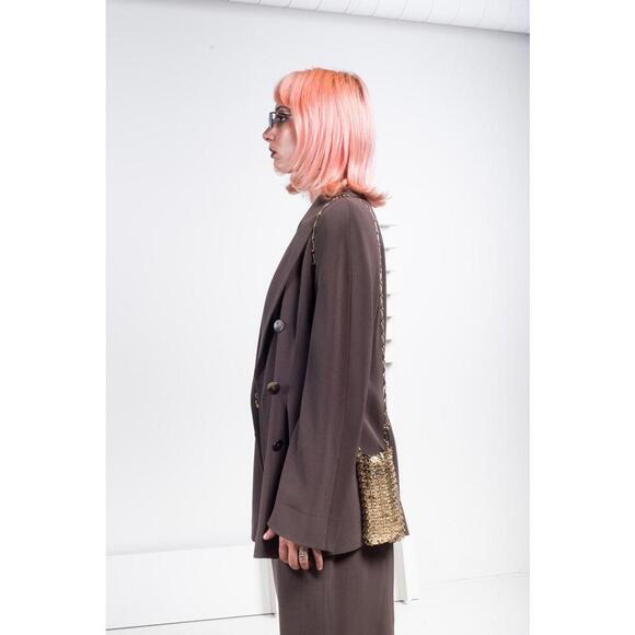 Jil Sander Vintage Brown Double Breasted Blazer - Picture 5 of 8